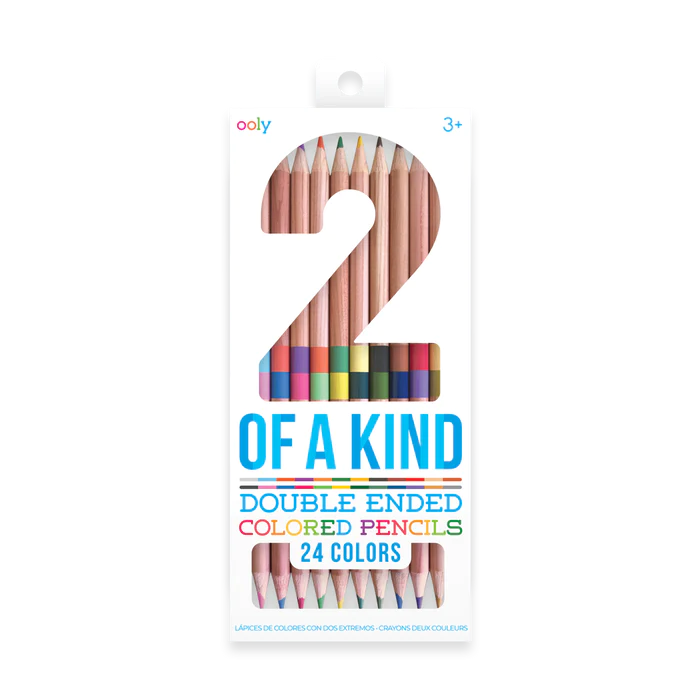 2 Of A Kind Double-Ended Colored Pencils | 12 Pack