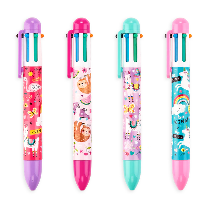 6 Click Multi Color Pens | Assorted