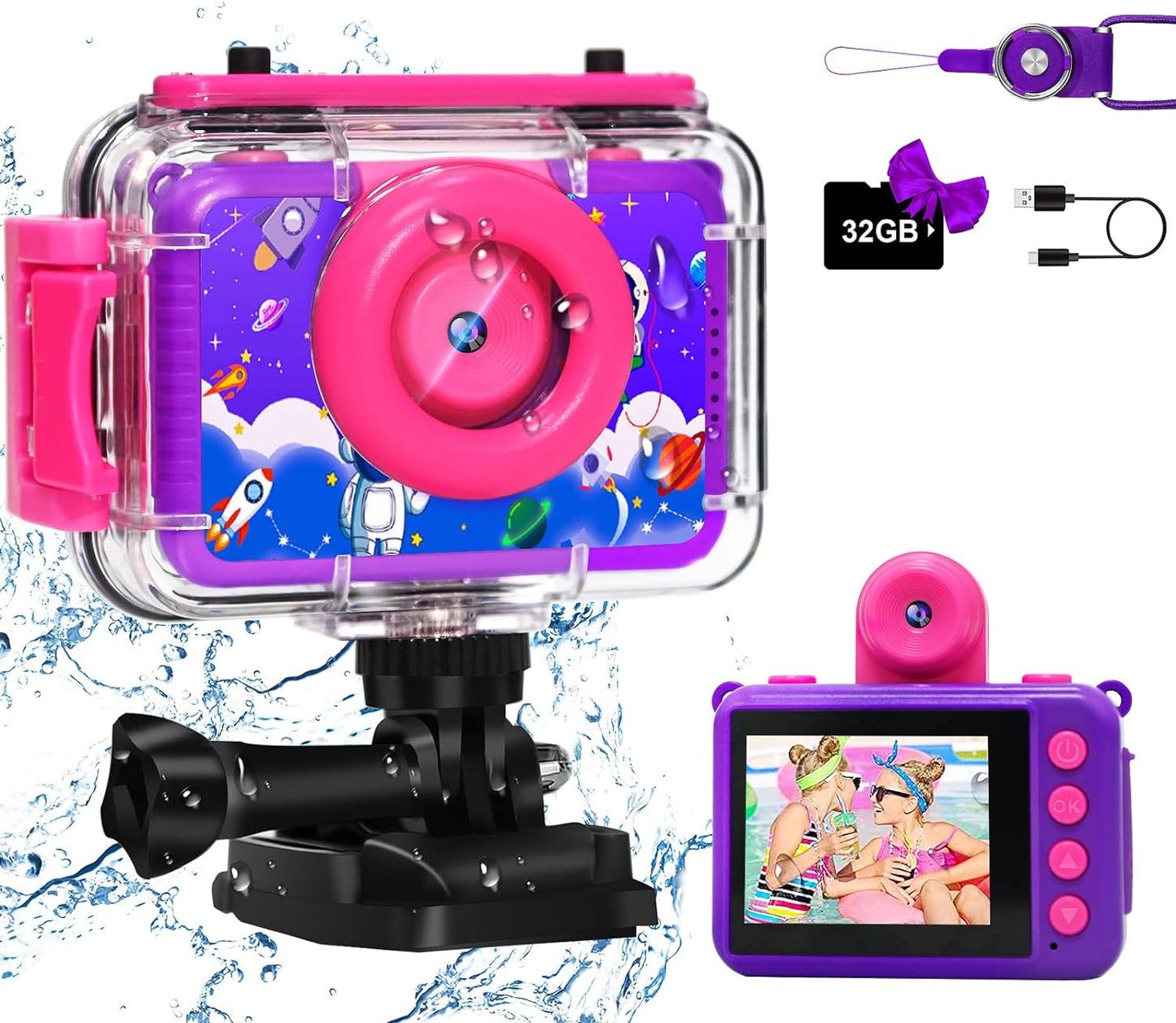 1080P HD Digital Kids Waterproof Camera