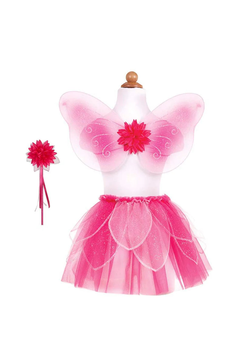 Fancy Flutter Skirt Sets with Wings & Wands | Size 4-6Y