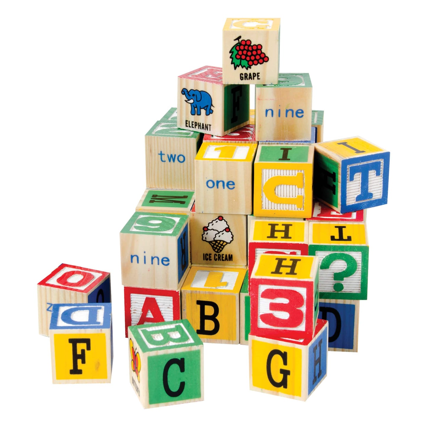 Alphabet Wood Blocks | 48 Pieces
