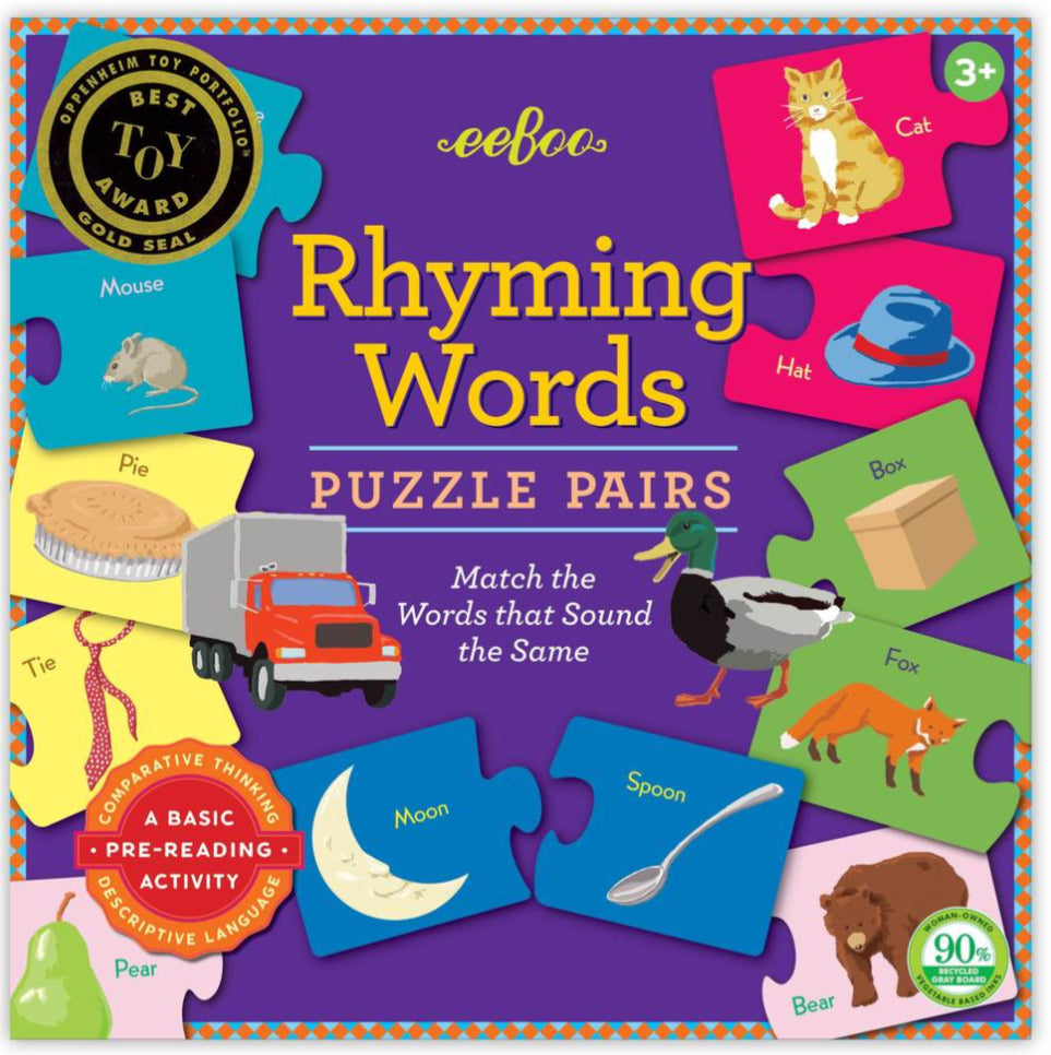 Rhyming Words - Puzzle Pairs