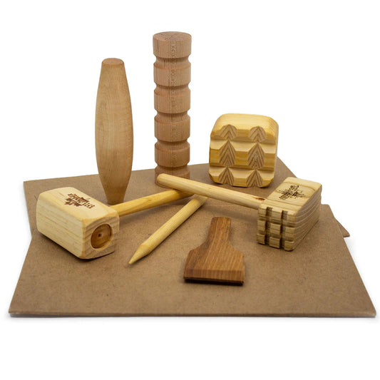 Wooden Tools For Dough And Clay Play