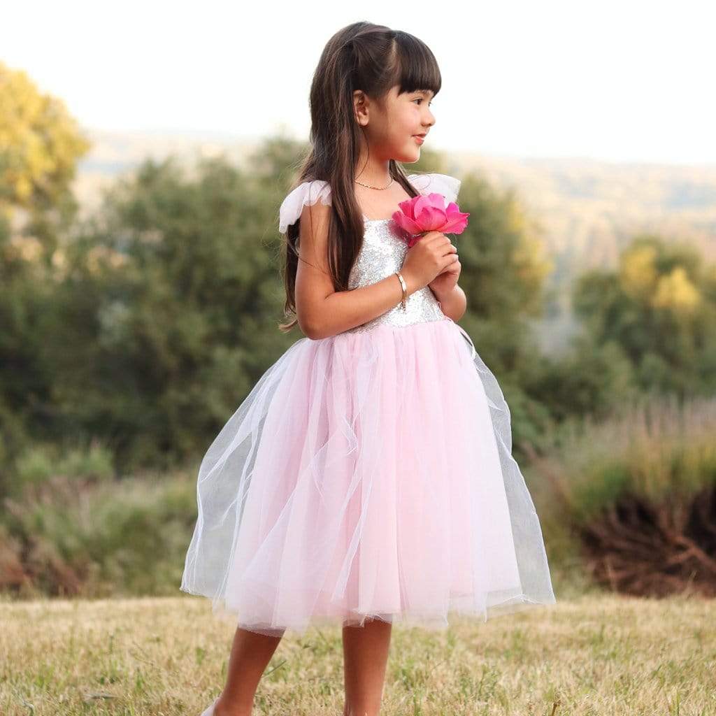 Pink Sequins Princess Dress